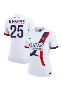 Fotbalové Dres Paris Saint-Germain Nuno Mendes #25 Dámské Venkovní Oblečení 2024-25 Krátký Rukáv